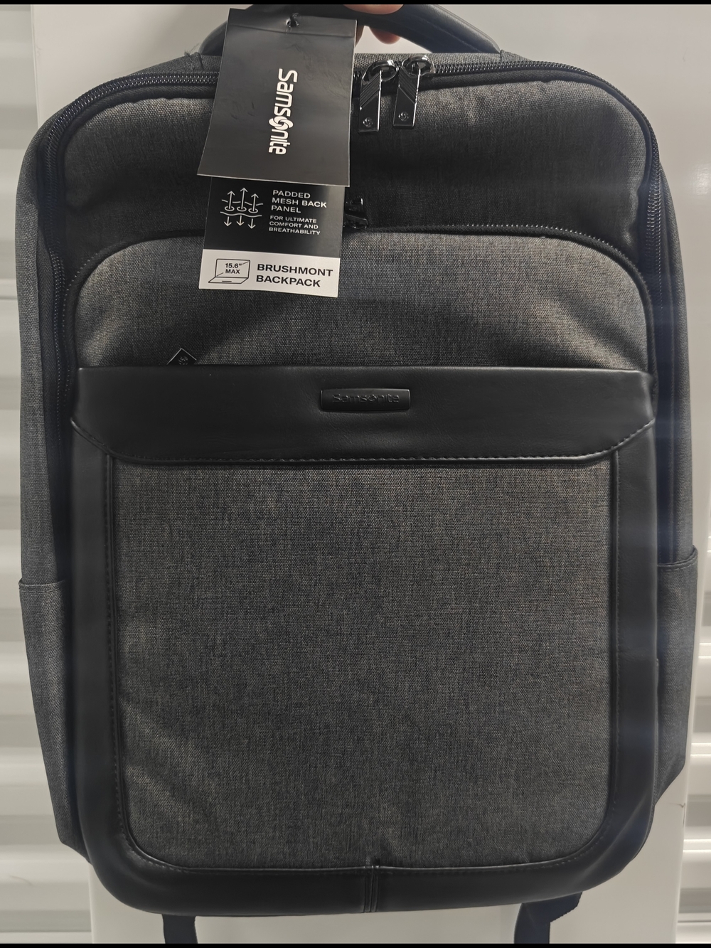 Samsonite Brushmont BP Backpack 15.6" Laptop – Heather Grey